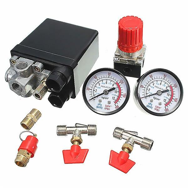 180 Psi Luftkompressor-druckventil, Manometer, Regler, Pumpensteuerschalter