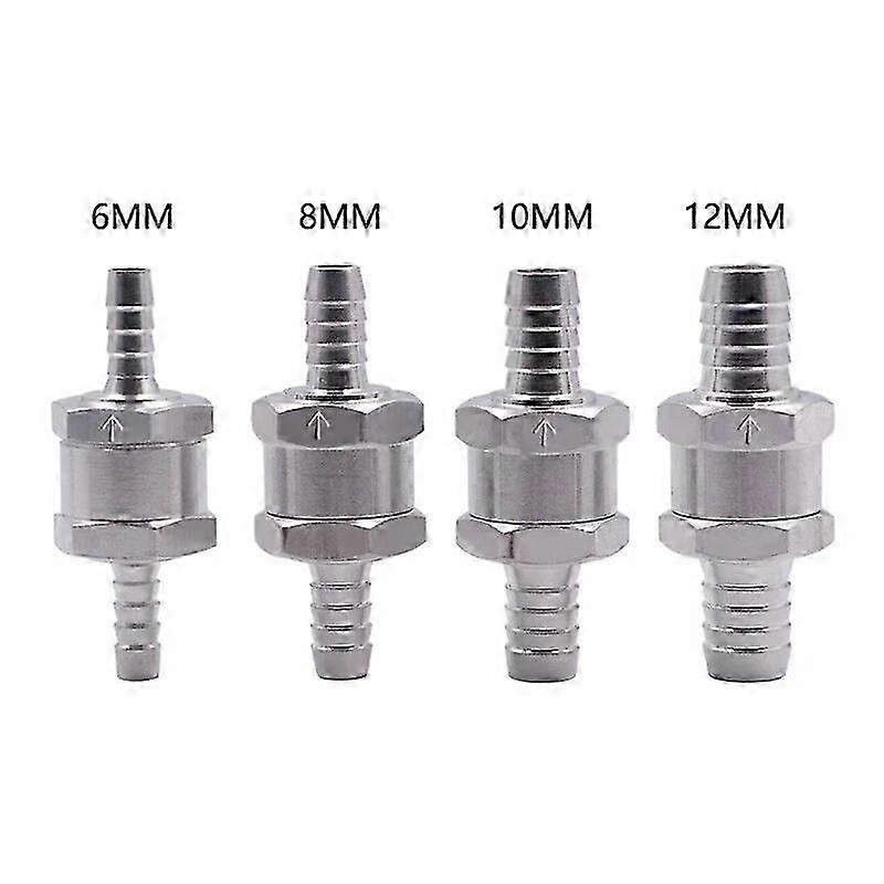 Einweg-rückschlagventil Aus Aluminium, 6/8/10/12 Mm, Für Kraftstoffe, Benzin, Diesel, Öl Und Gas, Für Öl- Und Wasserpumpen In Kraftfahrzeugen