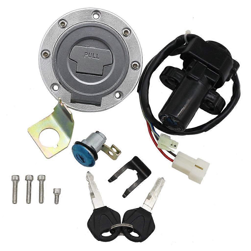 Schlüsselsatz Inklusive Zündschloss, Tankdeckel, Sitzbankschloss Und Neuem Schalter Für Yamaha Yzf R6s 2004, 2006-2009 Und Yzf R1 2002-2011 Motorräder