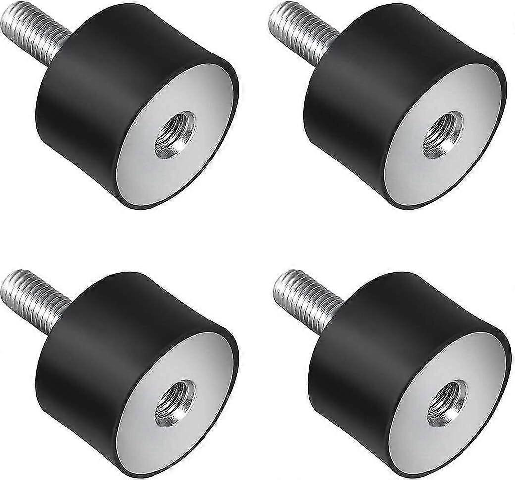 4x M6/m8 Gummischwingungsdämpfer, Gewindeanschläge Aus Metall