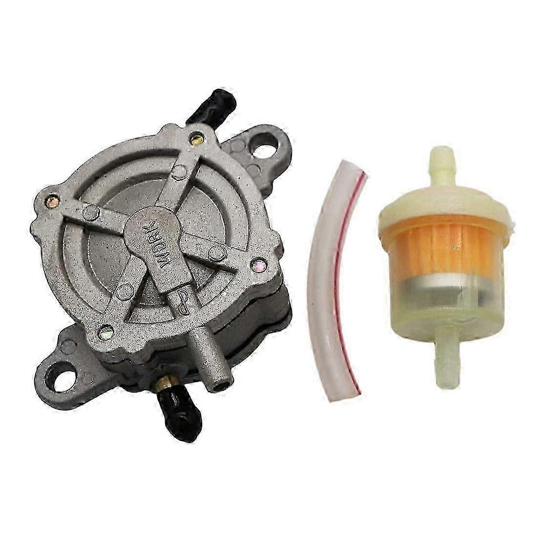 Hochleistungs-kraftstoffpumpe Aus Aluminiumguss, Kompatibel Mit Gy6 50cc, 125cc Und 150cc Quads, Karts, Rollern Und Mopeds, Mit Kraftstofffilter Und Kraftstoffleitung.