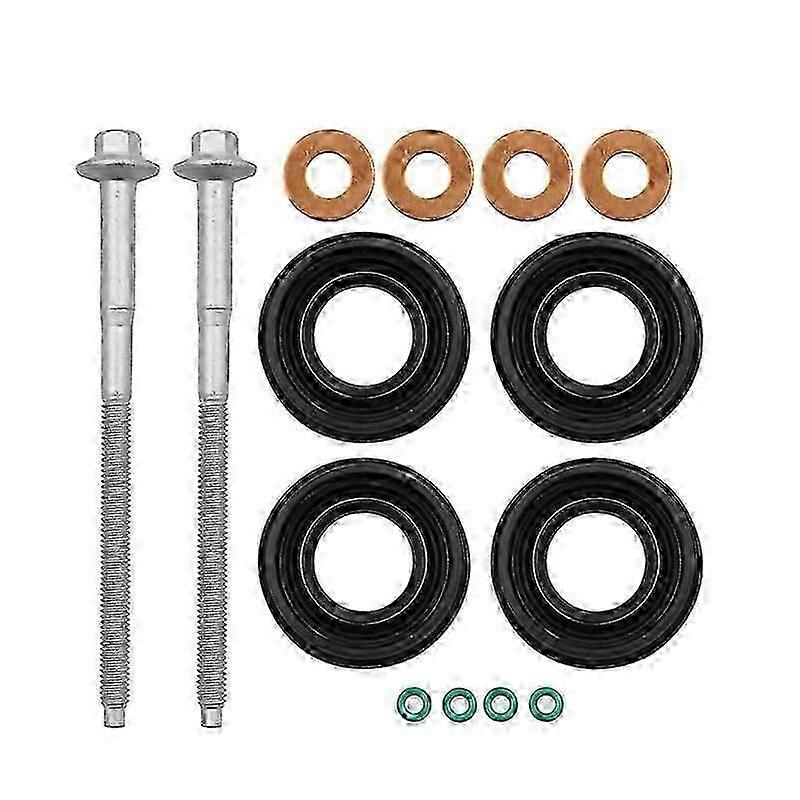 Dichtungssatz Für Diesel-einspritzdüsen + Befestigungsschrauben Für Einspritzdüsen Für Ford Transit Mk7 2.2 Tdci Sp