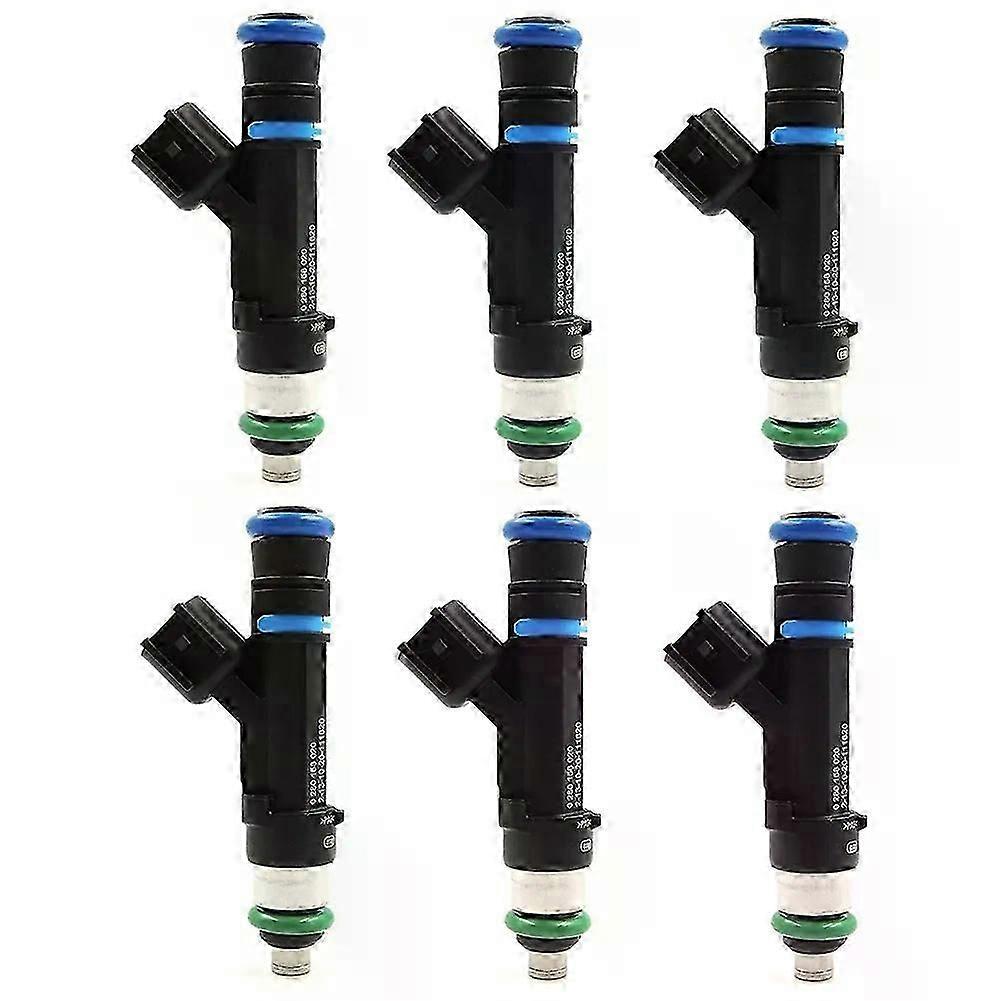 Satz Mit 6 Einspritzdüsen 53032701aa 0280158020 Kompatibel Mit Jeep Liberty, Dodge Dakota Und Mitsubishi Raider 3.7l (schwarz).