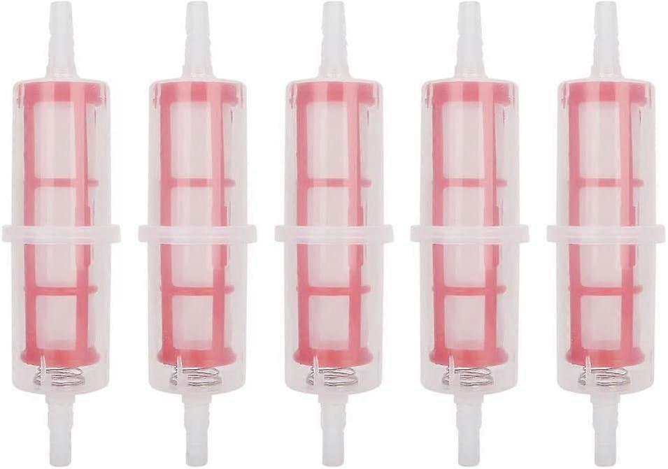 Großer Universeller Inline-dieselkraftstofffilter Für 8-10 Mm Schläuche (rot) (5 Stück)