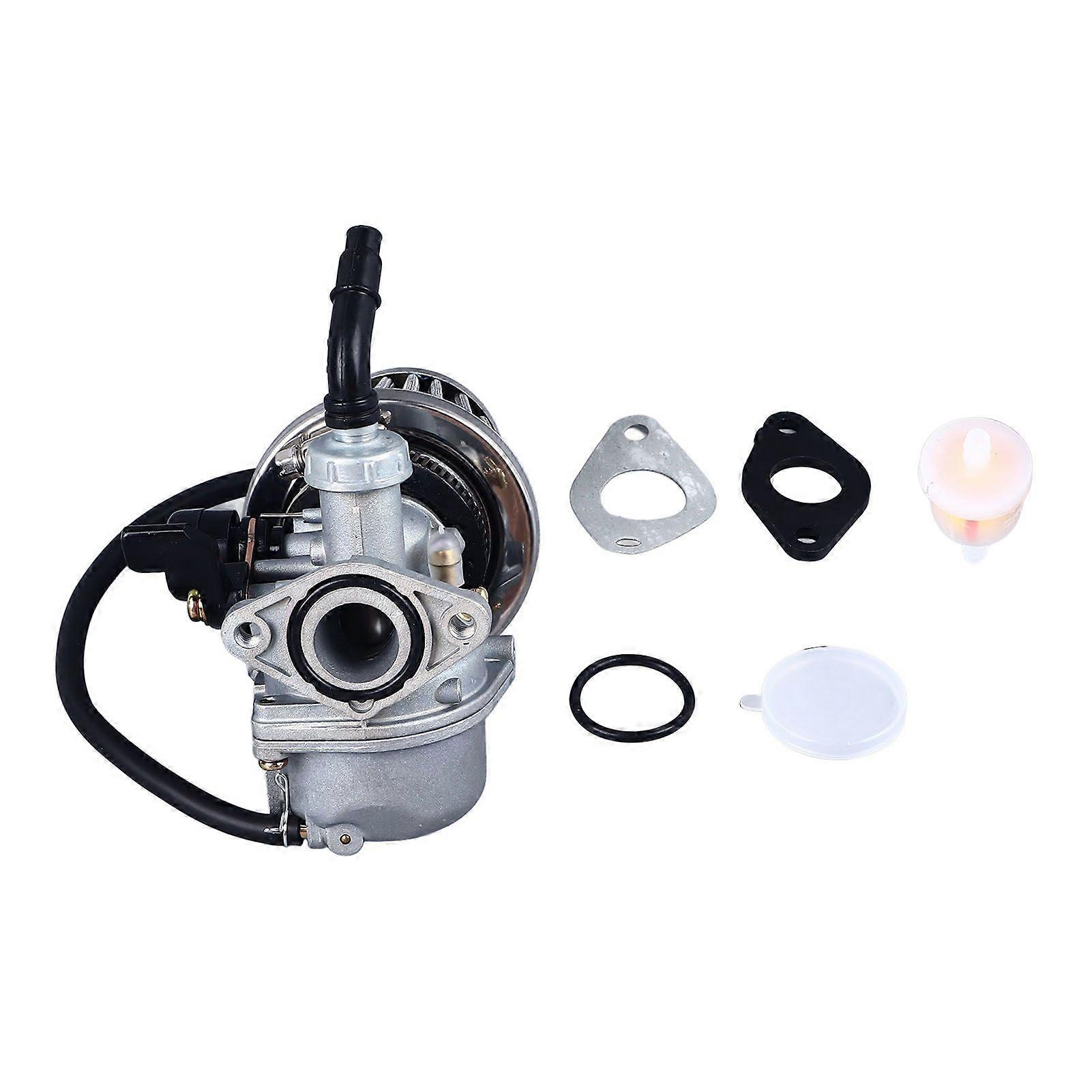 Luftfiltersatz Für 19mm Pz19 Vergaser, Einstellbarer Kraftstoffdruckregler, Für 4-takt Minibikes Von 49 Bis 125ccm.