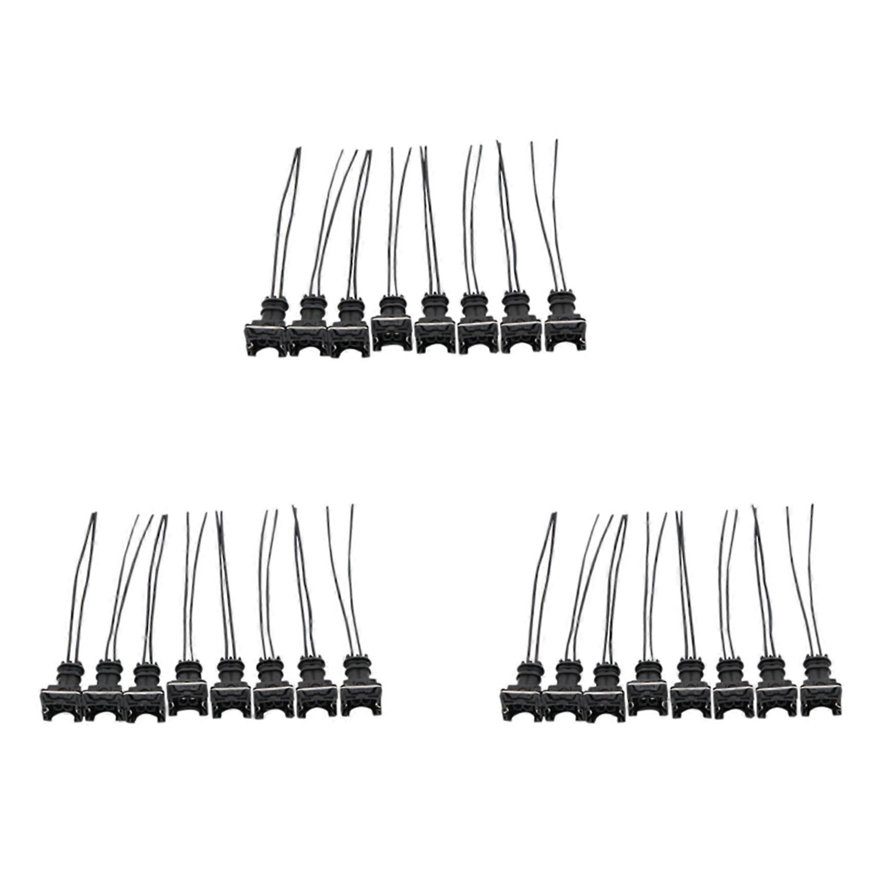 Packung Mit 24 Kraftstoffeinspritzdüsensteckern Mit Befestigungsclips Für Obd1 Ev1 Kabelbaum (zum Schneiden Und Verbinden).