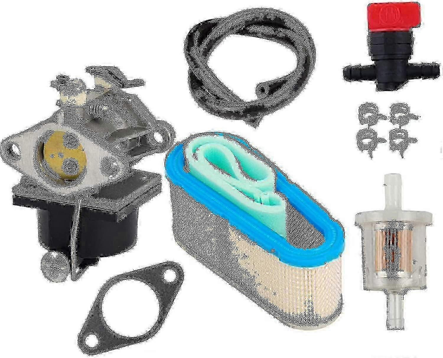Vergaser-reparatursatz Mit Absperrventil, Kraftstofffilter, Luftfilter Und Kraftstoffleitung, Kompatibel Mit Tecumseh Ohv125-ov358ea