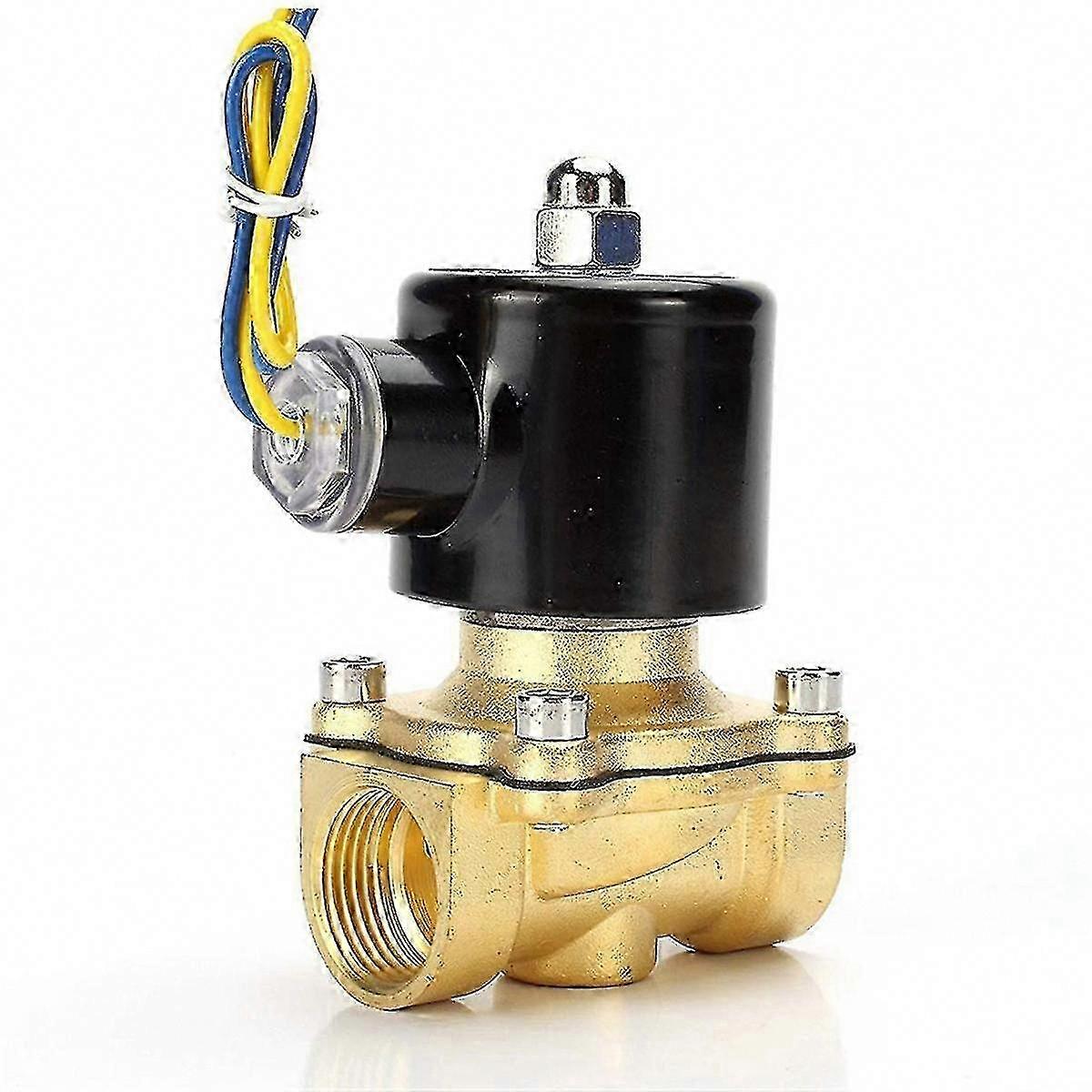 12-v-magnetventil Aus Messing, 1/2 Zoll, Für Wasser-, Luft-, Erdgas- Und Kraftstoffleitungen. Steuerschalter.