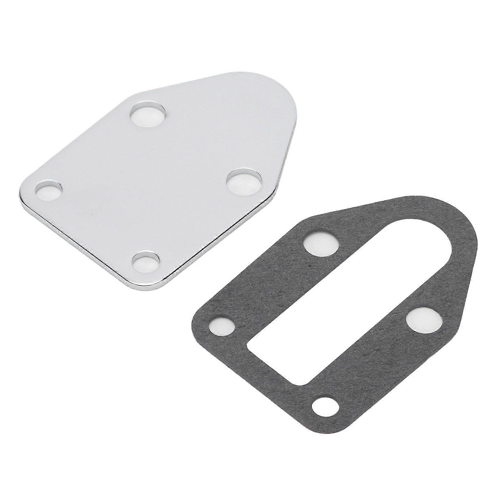 Kraftstoffpumpen-verschlussplatte Aus Edelstahl Ohne Löcher, Für Chevy Small Block V8-motoren (baujahre 1955–2000).