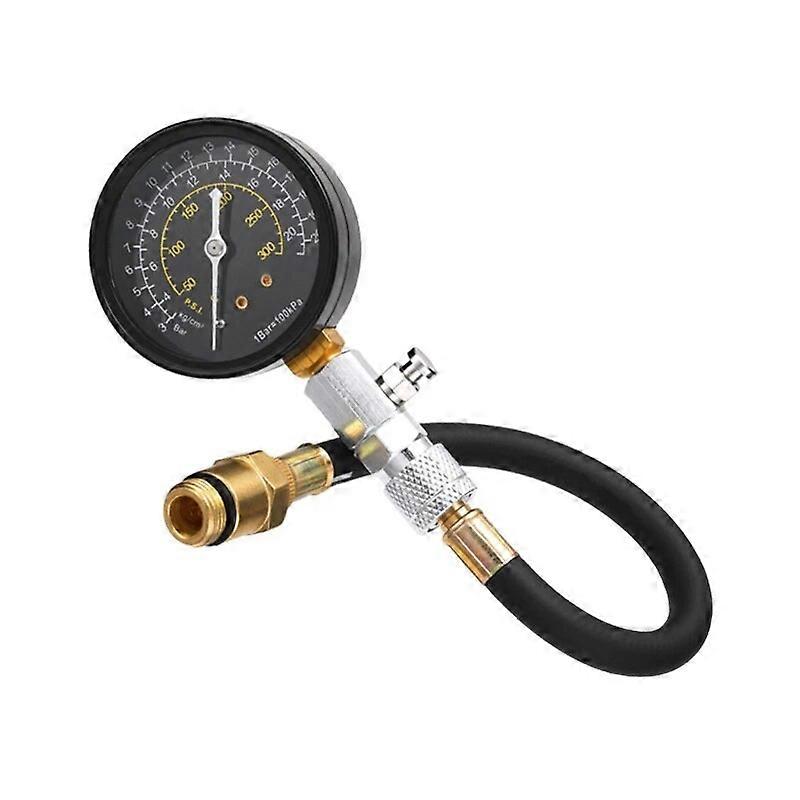 Kompressionsprüfer Für Benzinmotoren, Manometer Für Benzinmotorzylinder Mit Adapter