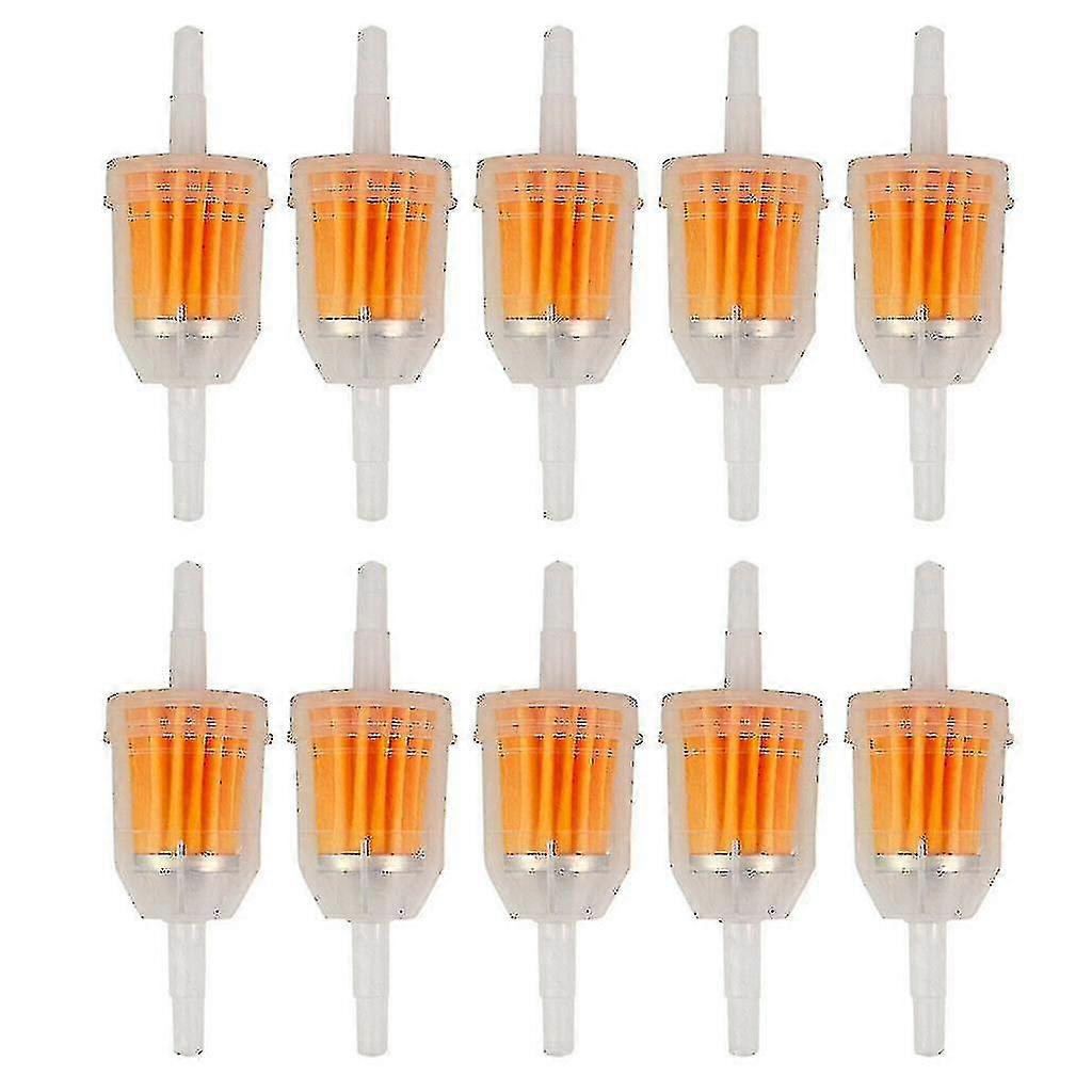 10x Universal-inline-kraftstofffilter Für Benzin, Hochwertiges Autoteil, Kompatibel Mit 6-mm- Und 8-mm-schläuchen