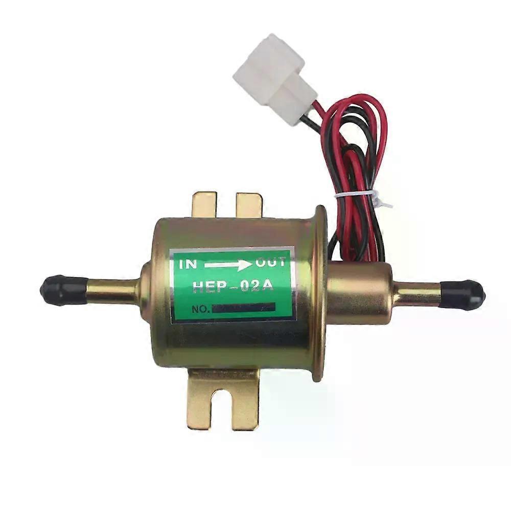 12v Niederdruck-elektrokraftstoffpumpe Mit Befestigungsschraube Und Universalkabel Für Diesel, Benzin Und Benzin Hep-02a Für Auto-, Motorrad- Und Atv-vergaser