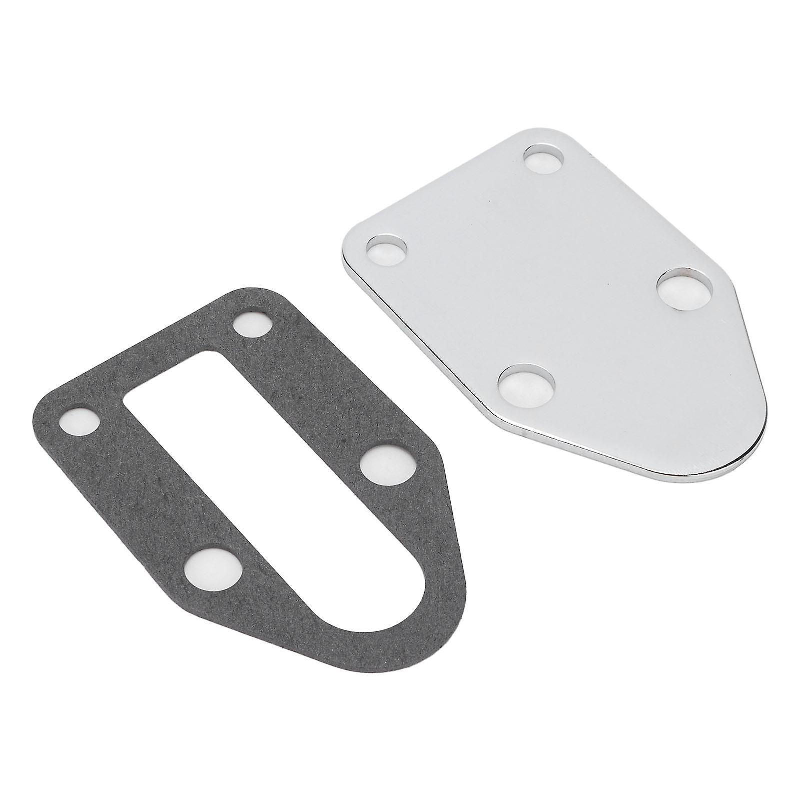 Edelstahl-kraftstoffpumpen-verschlussplatte Ohne Löcher Für Chevy Small Block V8-motoren (baujahre 1955–2000).