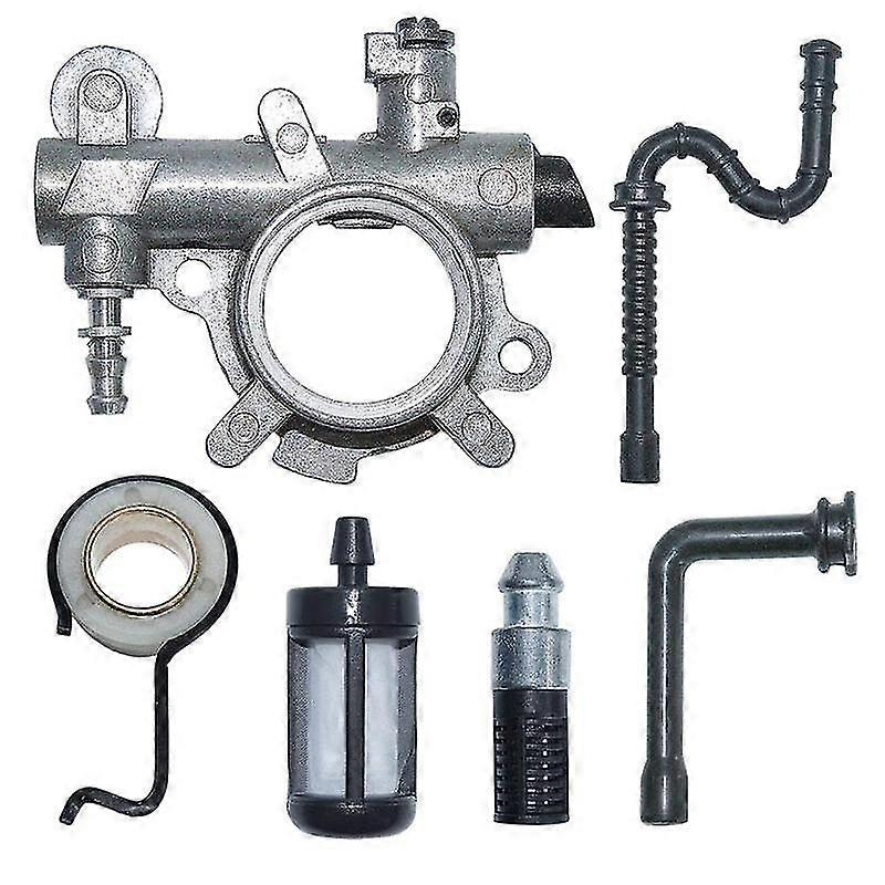 Ölpumpensatz, Schmiernippel, Schneckengetriebe, Kraftstofffilter Und Kraftstoffleitung Kompatibel Mit Stihl