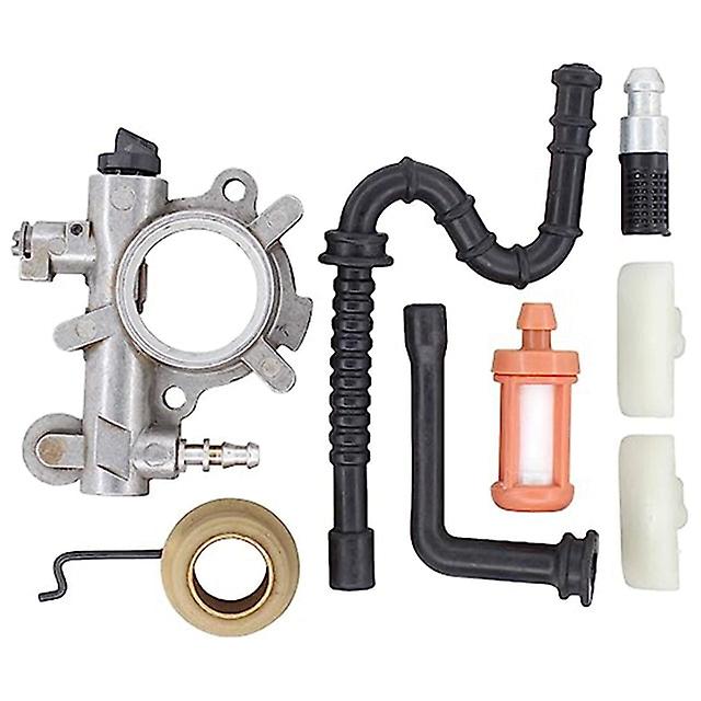 Zubehör Für Ölsägen: Ölpumpe, Förderschnecke, Kraftstoffleitung, Ölleitung. Passend Für Die Stihl Modelle Ms360, 036 Pro Und 034 Av.