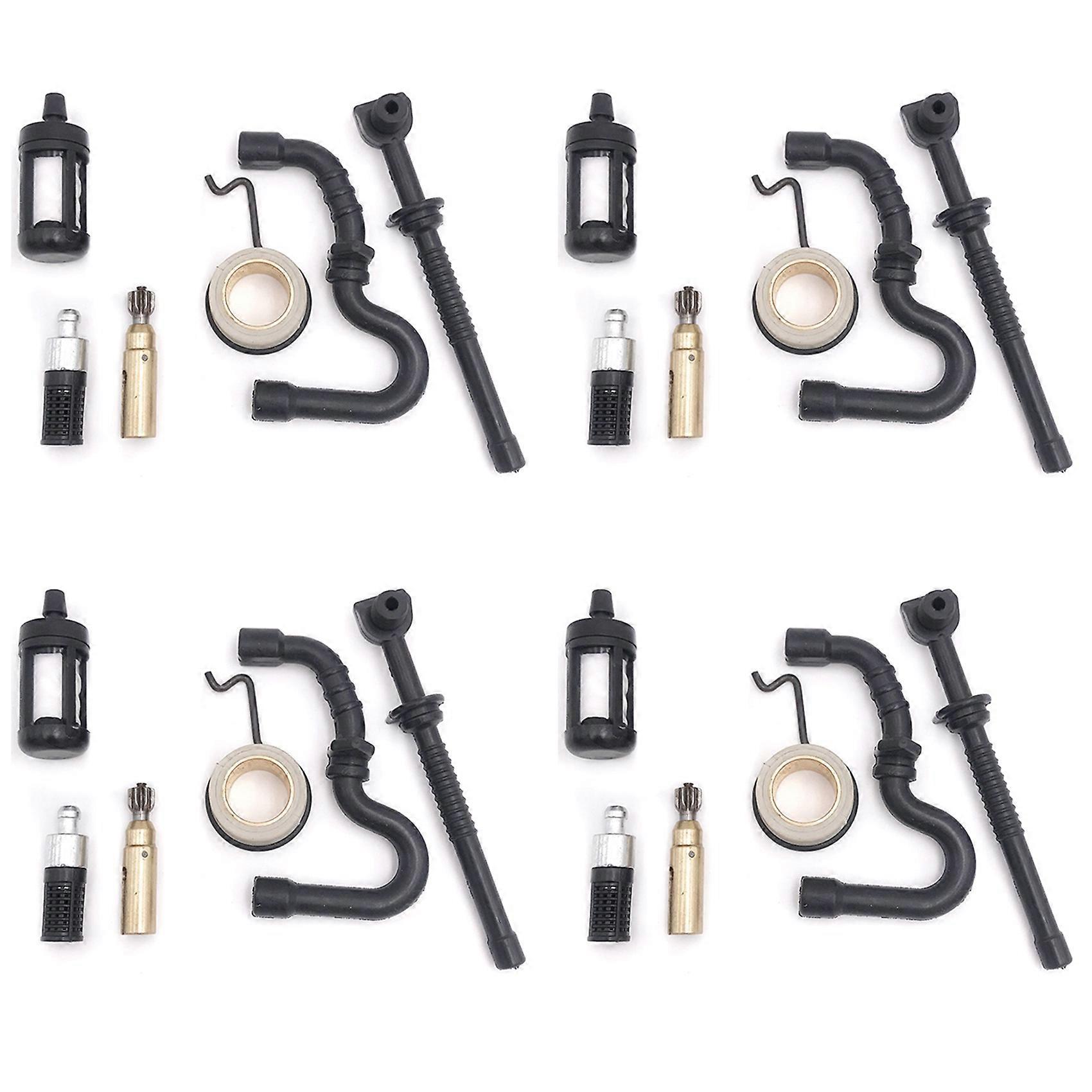 4-rohr-set Inklusive Ölpumpe, Förderschnecke, Ölfilter Und Kraftstoffleitung Für Stihl Ms 180 170 Ms180 Ms170 018 017 Kettensäge (ersatzteil 11236407102)
