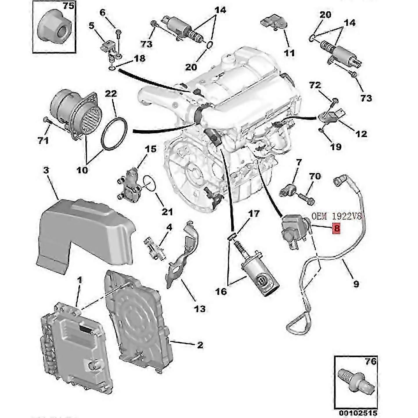 Turbolader-ladedruckregelventil Für Peugeot 3008