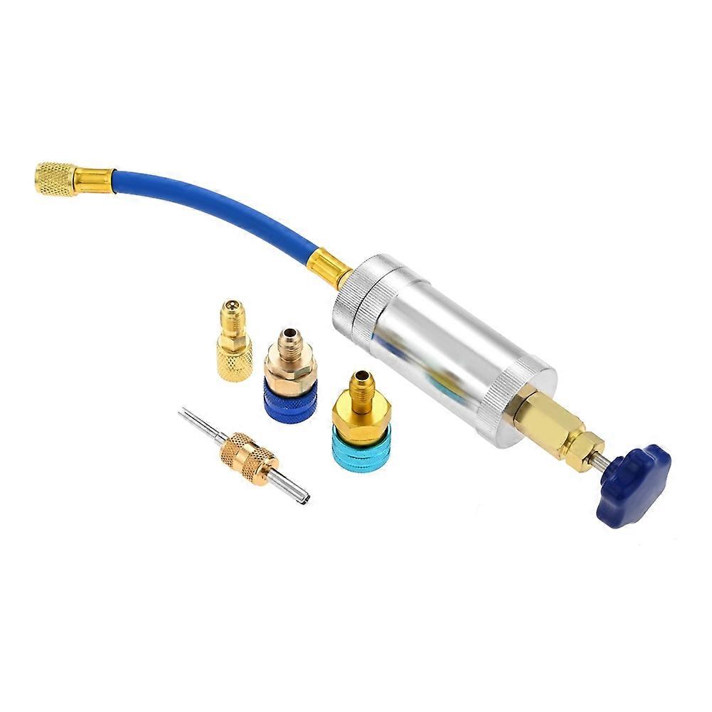 Öleinfüllspritze Für R134a, R1234yf Und R410a Ac-farbstoffinjektor, 1/4 Zoll Sae Und 1/4 Zoll Sae Für R1234