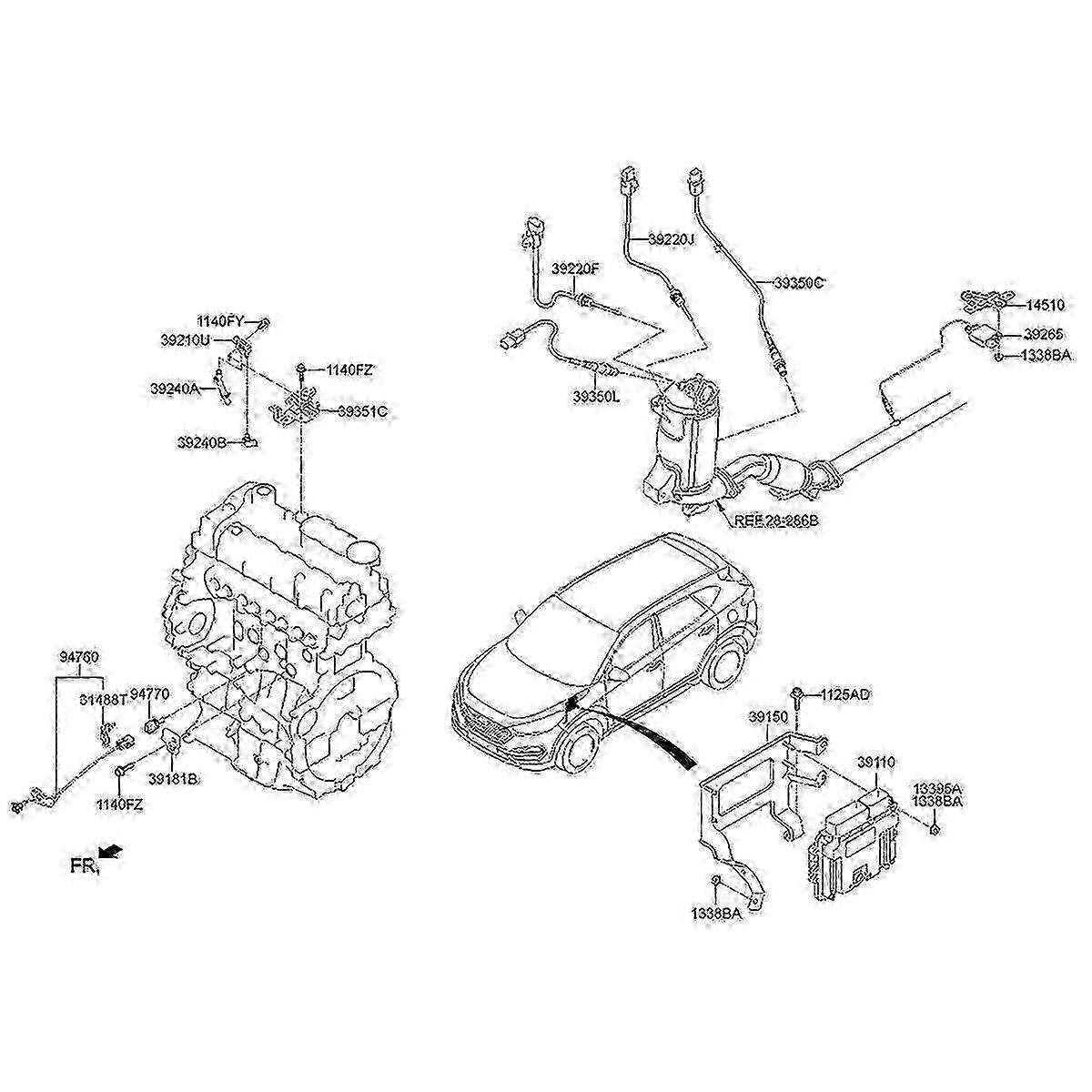 Pm-sensor 0281006612 Für Hyundai/kia 1.7 2.0 Crdi 39265-2f250