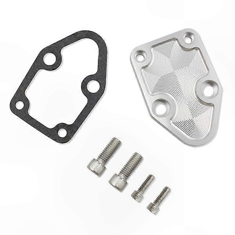 Gefräste Aluminium-verschlussplatte Für Kraftstoffpumpen Für Small Block 283, 327, 350 Und 400 Motoren (kompatibilität)