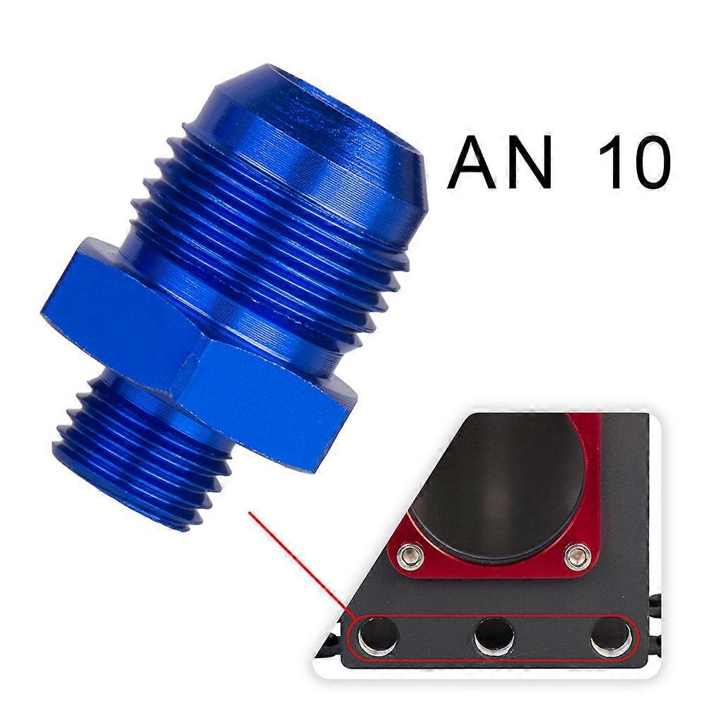 Kraftstoffpumpenbehälter Aus Aluminium Mit An6/8/10/8 Mm-anschluss, 60 Mm Durchmesser, Für Rennsport Und Außeneinsatz, Schwarz, Teilenummer 044 Racing, Bearbeiteter Ölabscheider Oct-1115-bk