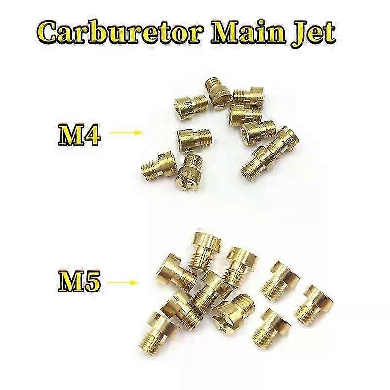 Satz Mit 10 M4/m5-hauptdüsen Für Vergaser, 5 Mm/6 Mm Gewinde, Für Dellorto Bgm Motoforce Vergasereinspritzdüsen, Größe 40-205