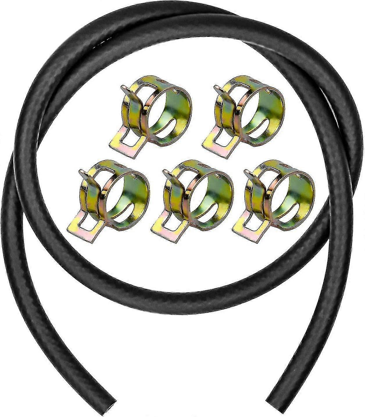 Meter Kraftstoffschlauch, 7 Mm Durchmesser, Mit 10 Schlauchschellen Für Kleine Motoren, Motorräder Und Boote (benzin, Diesel Usw.).