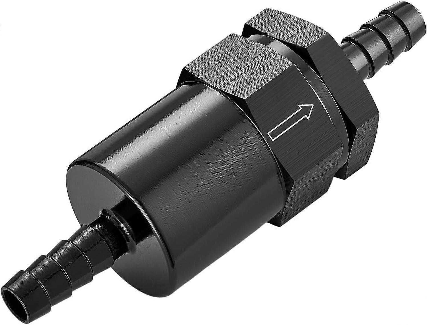 Evil Energy 3/8"-inline-kraftstofffilter Mit Widerhaken, Aus 30 Mikron Starkem Schwarzem Aluminium, Für Pkw