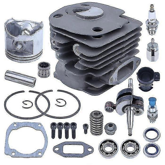 50-mm-kolben-, Kurbelwellen- Und Zylindersatz, Kompatibel Mit Husqvarna 365, 371, 372 Und 362, Inklusive Öldichtung, Kraftstofffilter Und Druckbegrenzungsventil.