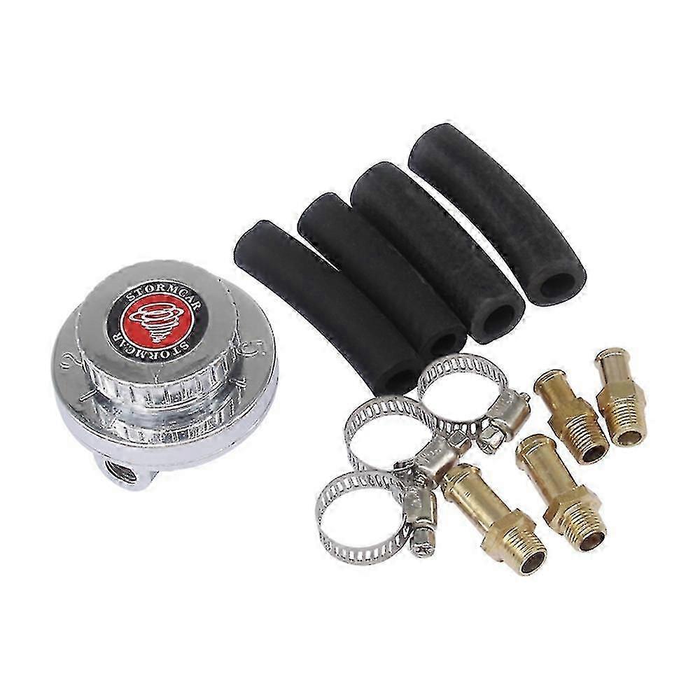 Kraftstoffdruckregler Für Vergasermotoren – Universelles, Einstellbares Modell, Farbe: Gunmetal