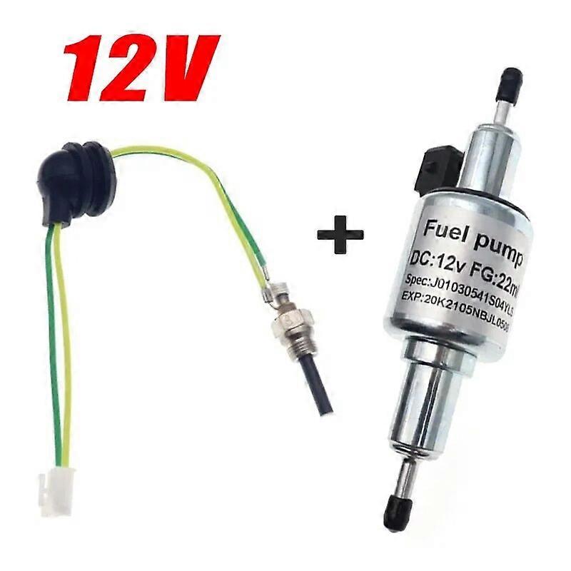 Kraftstoffpumpe Für Diesel-standheizungen, 12 V/24 V, Luftgekühlt, Ölpumpensatz Mit Keramikglühkerze Für Webasto Eberspächer Heizungen Von 2 Bis 5 Kw
