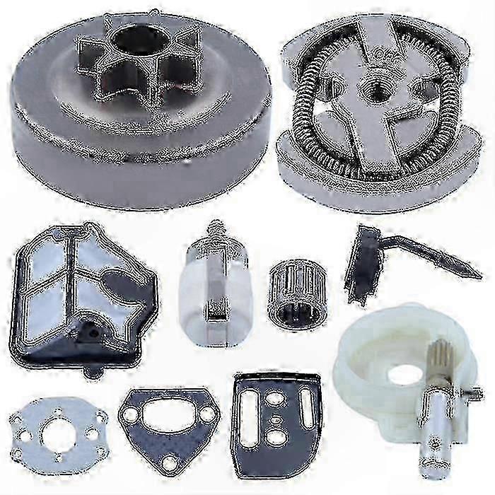 Luftfilter- Und Ölpumpensatz Kompatibel Mit Kettensägen, Kupplungstrommel Kompatibel Mit Den Modellen 142, 141, 137, 136, 36 Und 41.