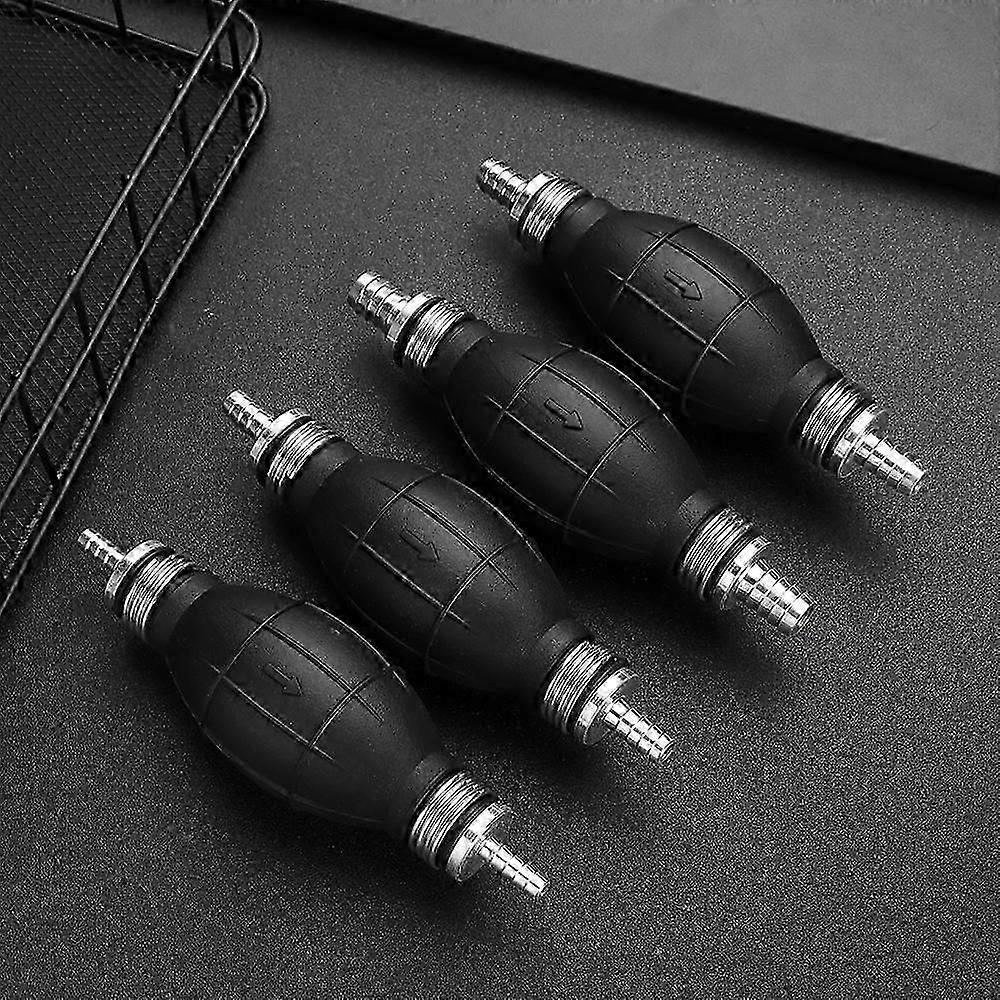 Manuelle Ansaugpumpe Für Benzin, Diesel Und Öl – 6 Mm/8 Mm/10 Mm/12 Mm, Schwarzer Gummi Und Aluminium