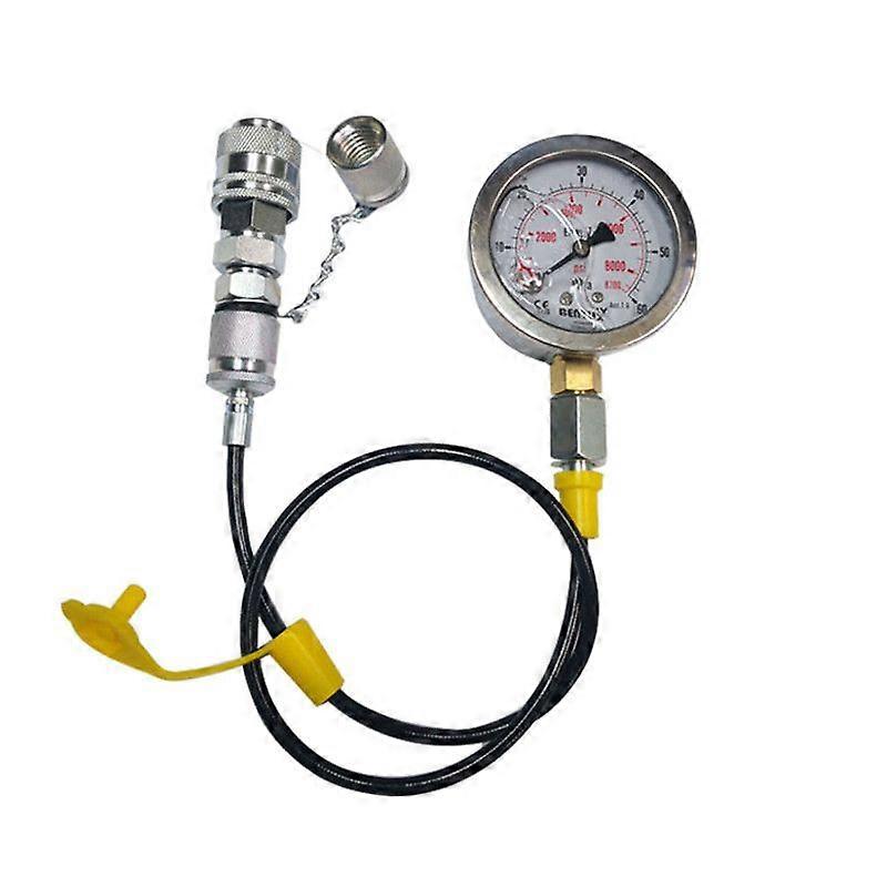 Kompatibel Mit Jcb- Und Caterpillar C/at-hydraulikbaggern: Schnellkupplung, Manometer, Druckprüfschlauch, Prüfanschluss Für Die Hydraulikpumpe.