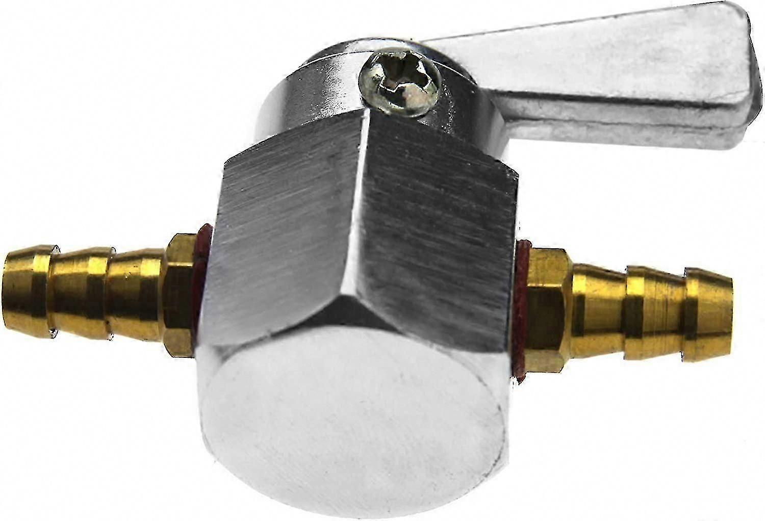 6-mm-benzinhahn Aus Aluminium Für Motorrad/atv, Absperrventil, 1 Stück, Silber