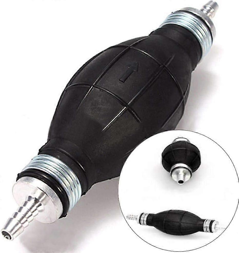 Manuelle Kraftstoffpumpe, Manuelle Vorförderpumpe Aus Gummi Und 6 Mm Aluminiumlegierung, Birnenförmig.