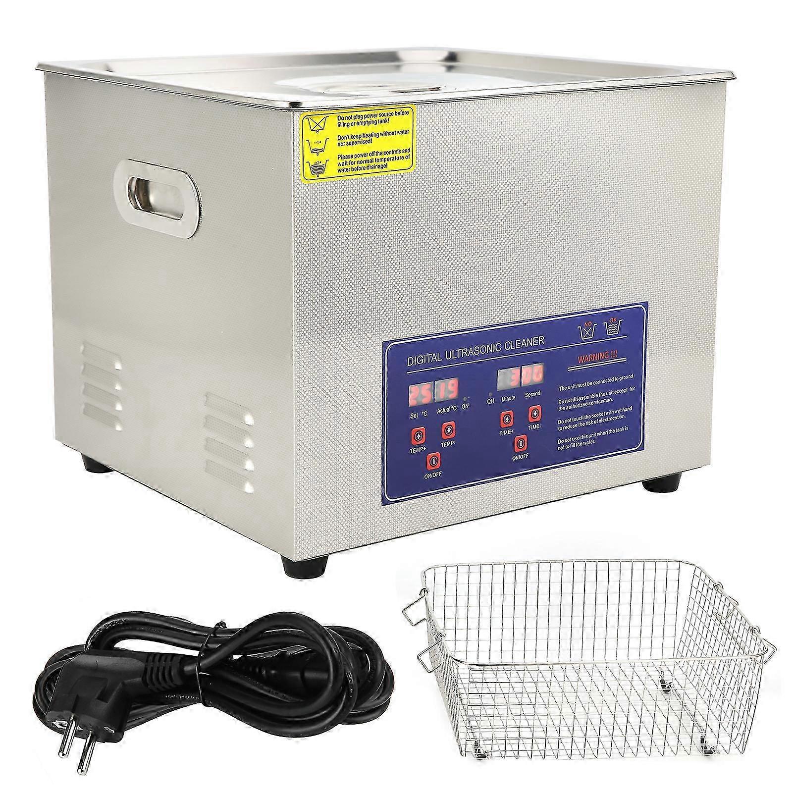 15l Digitaler Ultraschallreiniger Mit Ultraschalltank, Integrierter Heizung Und Timer (ps60aeu, 220v Stecker).