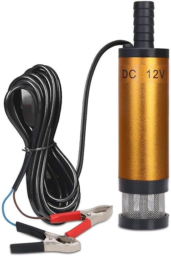 12-v-ölpumpe Mit Klemme Für Diesel, Heizöl Und Wasser. Tauchpumpe Für Kraftstoffförderung. Zigarettenanzünderadapter Mit Herausnehmbarem Filter Für Wohnwagen, Boote Und Wasserfahrzeuge.