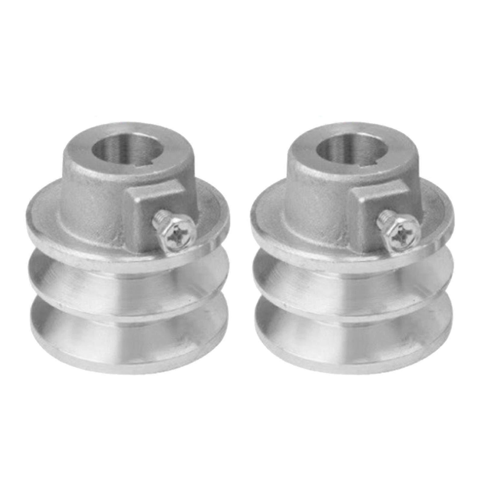 Satz Aus 2 Doppelnut-riemenscheiben Für 168f- Und 170f-motoren, Bohrung 19 Mm/20 Mm, Durchmesser 54 Mm/56 Mm, Kompatibel Mit Kleinen Motoren.