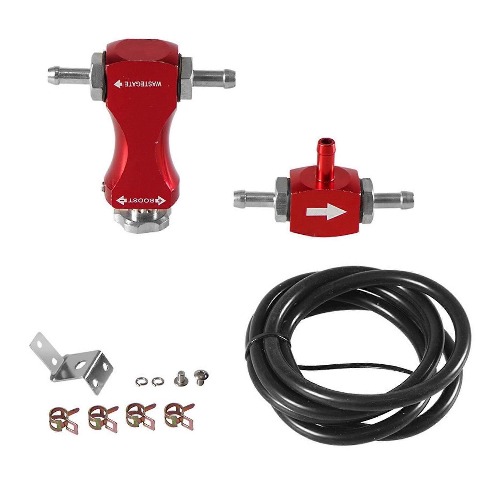 Hochwertige Manuelle Ladedruckregelventile Aus Aluminium Für Auto Und Motorrad, Rot.