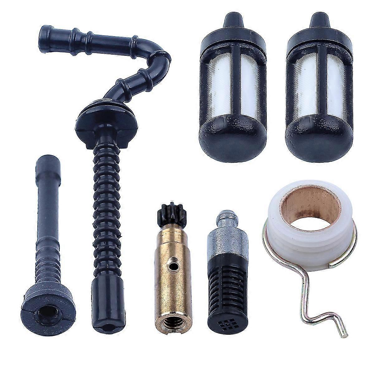 Kraftstofffilter-set, Schlauch, Pumpe Und Schneckengetriebe, Kompatibel Mit Den Professionellen 2-takt-kettensägen Stihl Ms250, Ms230, Ms210, 025 Und 023.