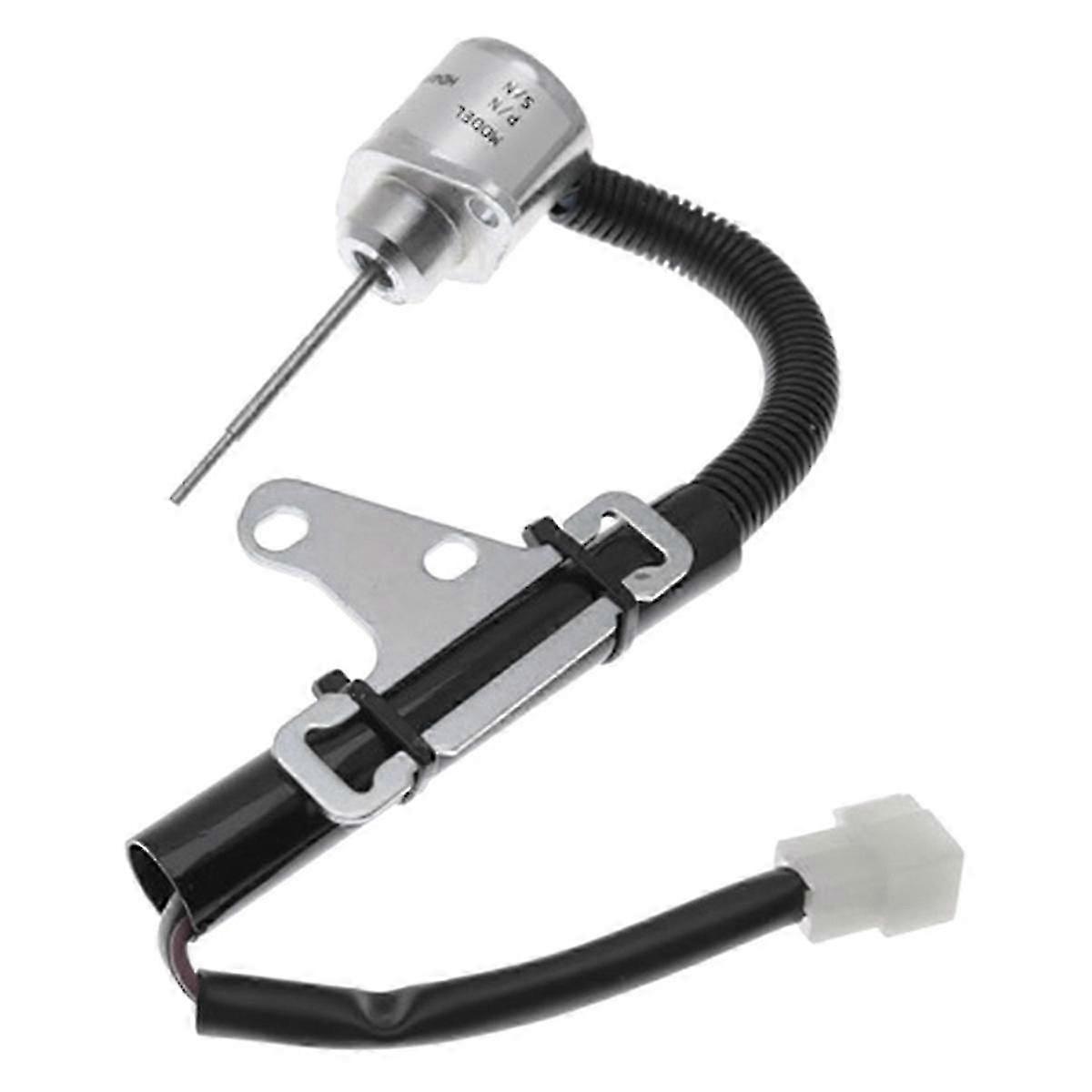 Kraftstoffabsperrventil, 12v, Kompatibel Mit Kubota 1g820-60022 Sa-5156-12 D782 D902 Kx41-3 Kx016 U15, Aus Schwarzem Kunststoff Mit Metallanschlag.