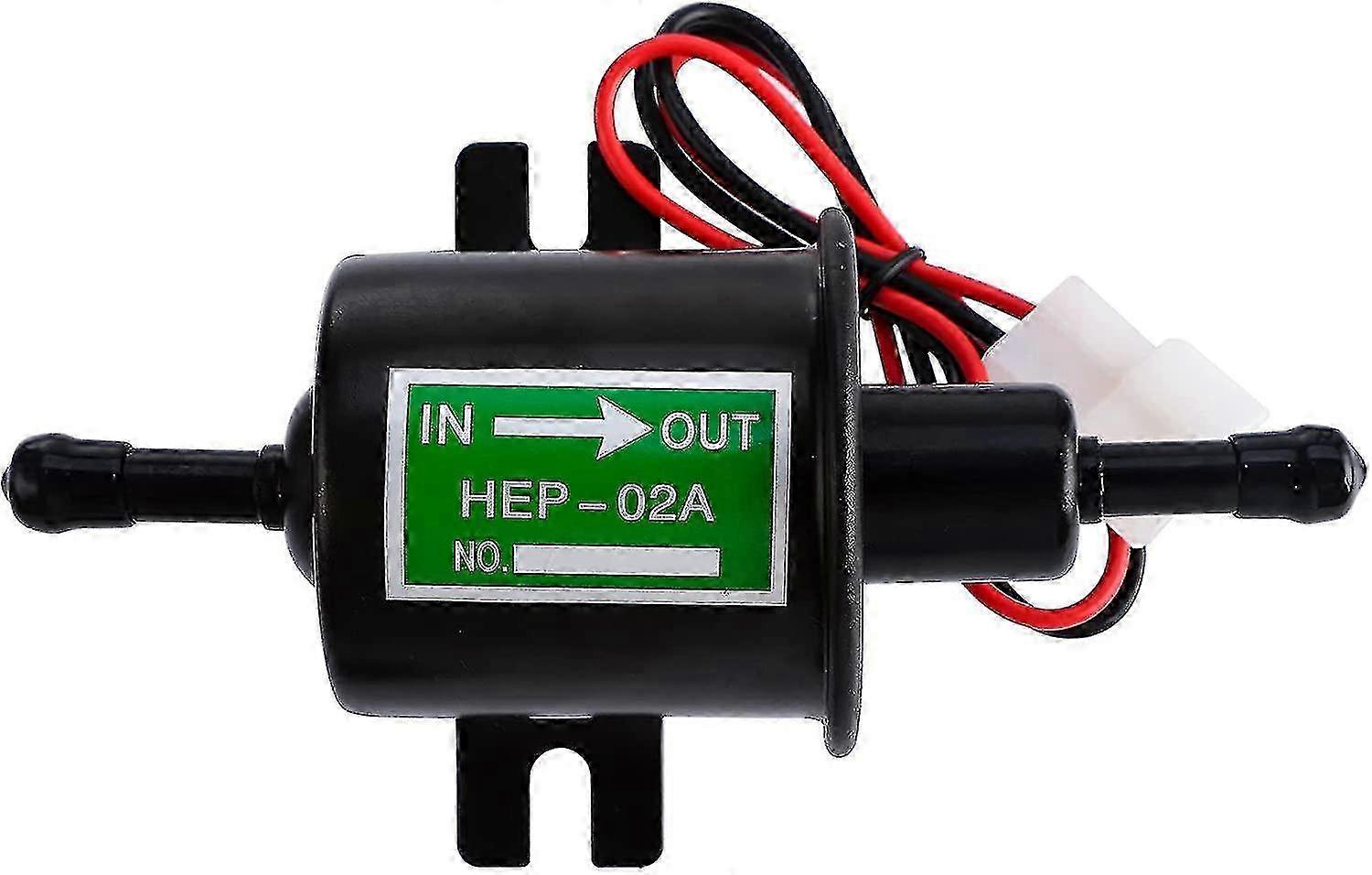 Universelle Externe 12-v-kraftstoffpumpe Hep-02a, 4-7 Psi, 1-2 A, 70 L/h, 8 Mm Ein-/auslass, Kompatibel Mit 12-v-autos, -lkw, -booten Und -generatoren