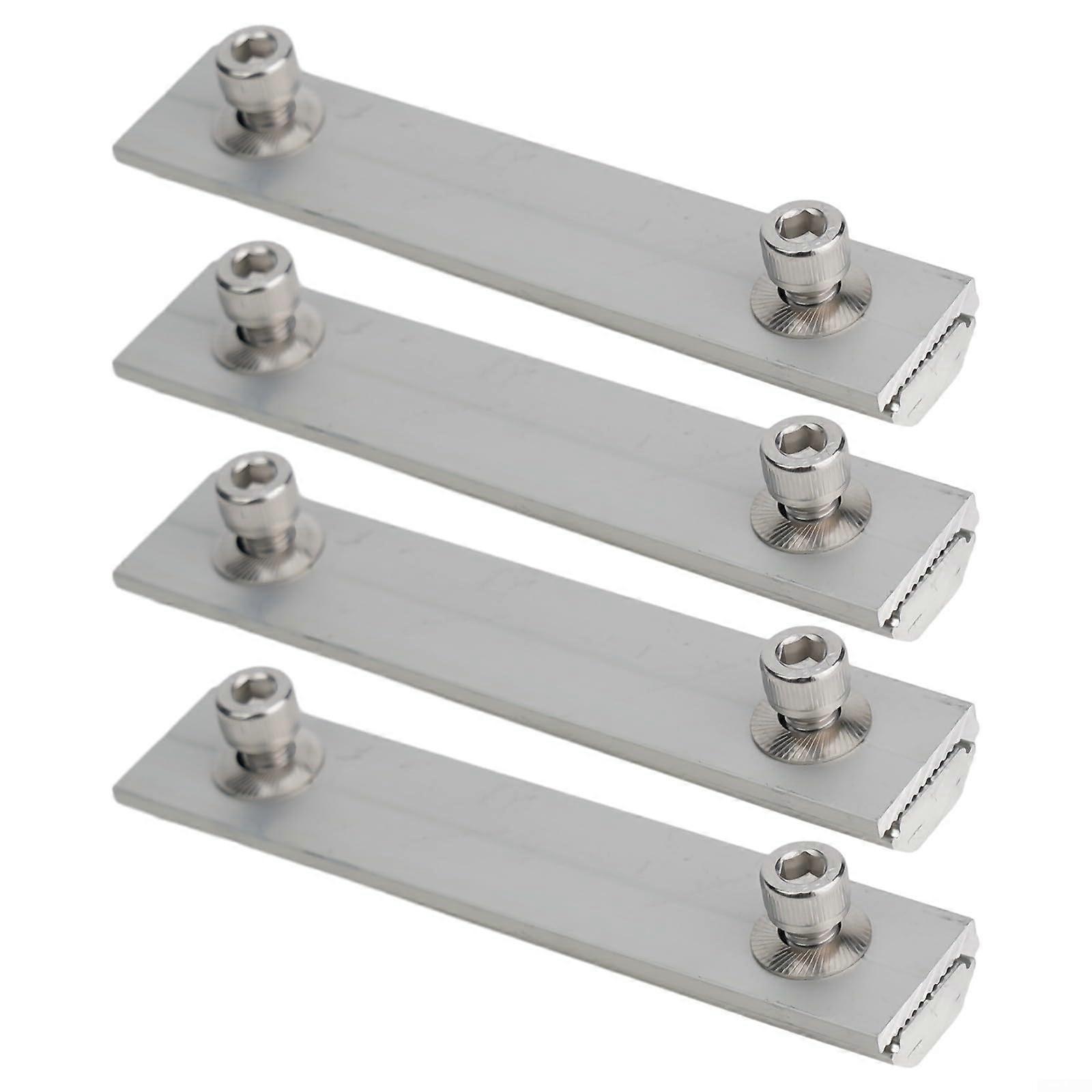Verbindungsset Für Solarmodul-montageschienen, Leichte Aluminium-befestigungselemente Für Photovoltaikmodule (4 Stück)