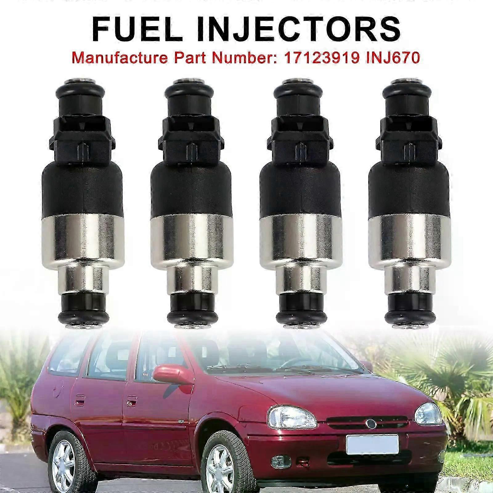 Artudatech Einspritzdüsen (4er-set) 17123919, Kompatibel Mit Chevrolet Corsa 1996–1998 (inj670) – Autozubehör