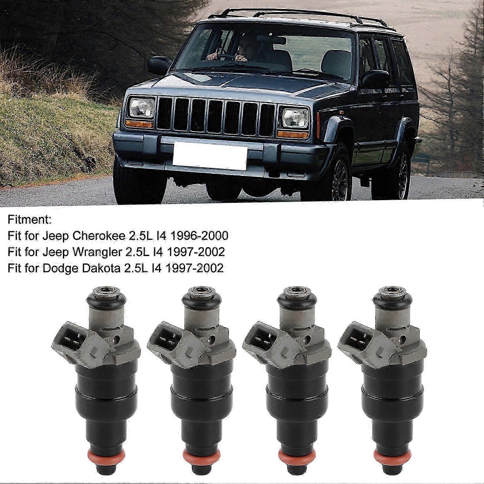 Kraftstoffeinspritzdüsen (4 Stück) 53030778 Kompatibel Mit Jeep Cherokee/wrangler 2.5l I4 A