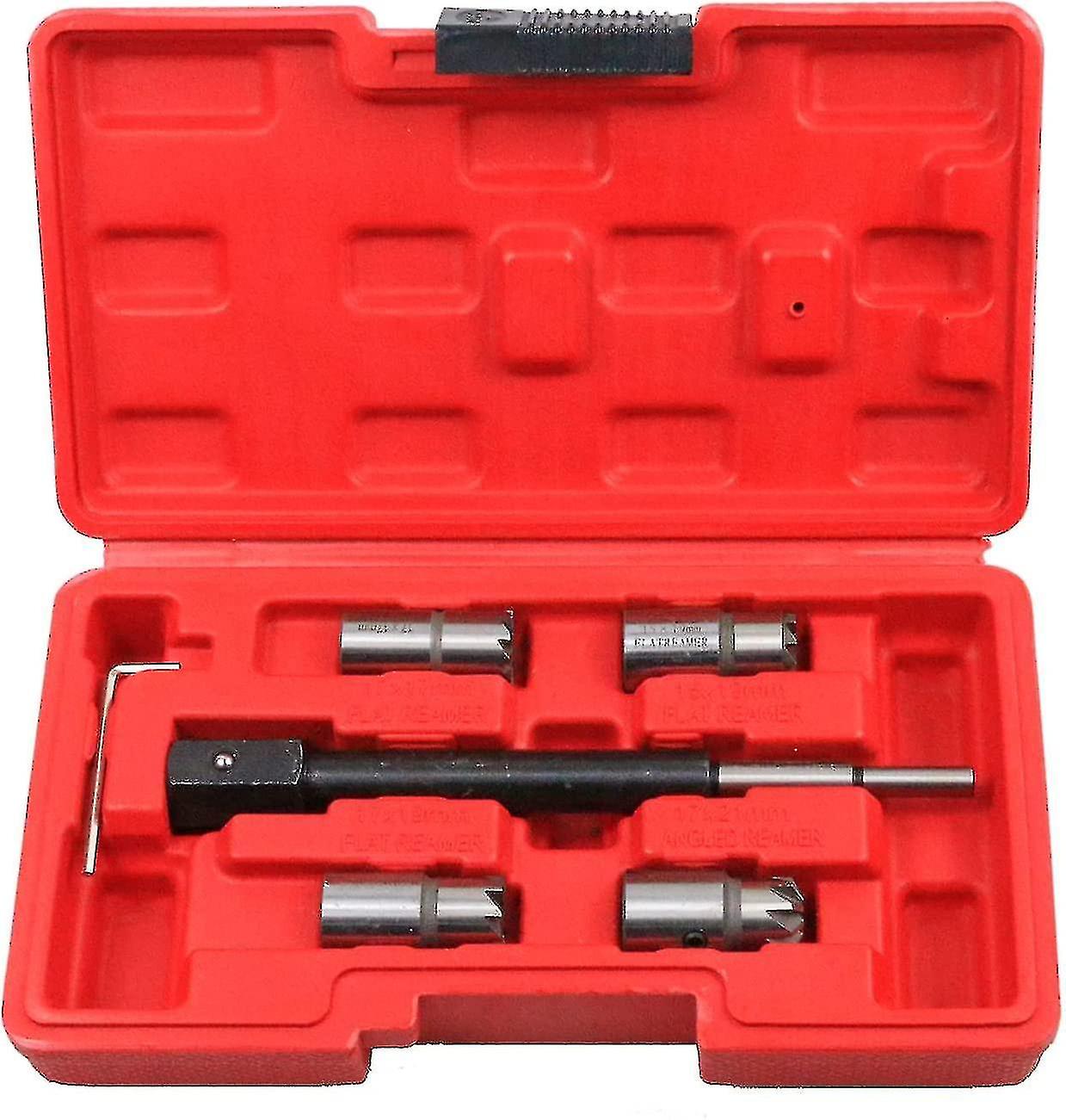 5-teiliges Diesel-einspritzdüsensitz-reinigungswerkzeug, Kompatibel Mit Bosch Und Delphi, Zur Entfernung Von Kohlenstoffablagerungen.