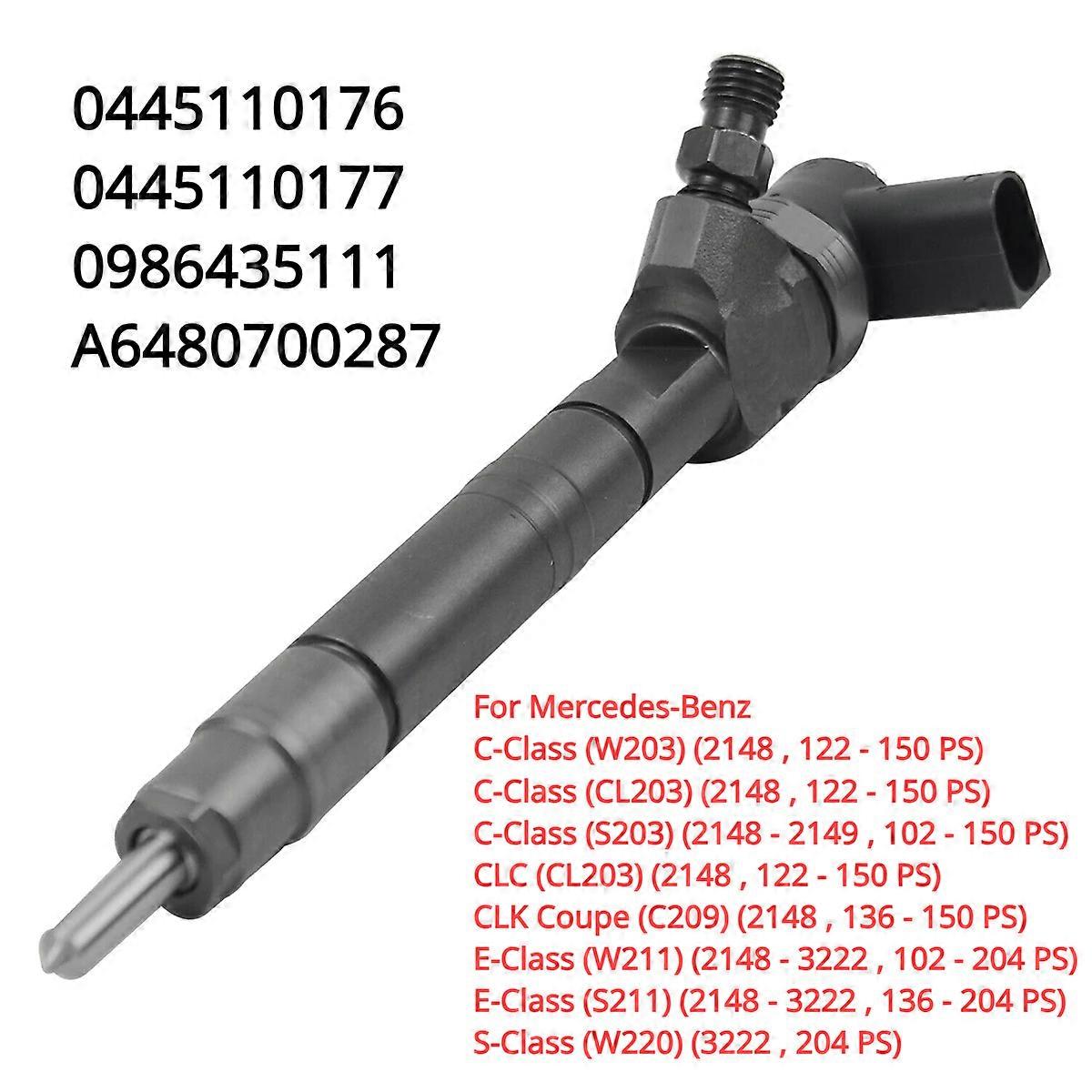 0445110177 0445110176 A6480700287 Neuer Diesel-injektor Für Mercedes-benz C-klasse W203 W211 200cdi 220cdi
