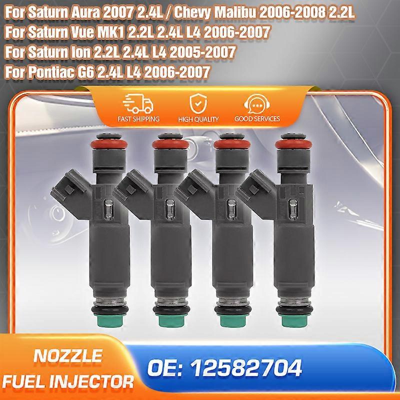 Kraftstoffeinspritzdüsen-kit Kompatibel Mit Chevrolet Malibu, Saturn Vue, Saturn Ion, Pontiac G6 (2005-2008), Saturn Aura (referenzen: 12582704 Und 12580645).