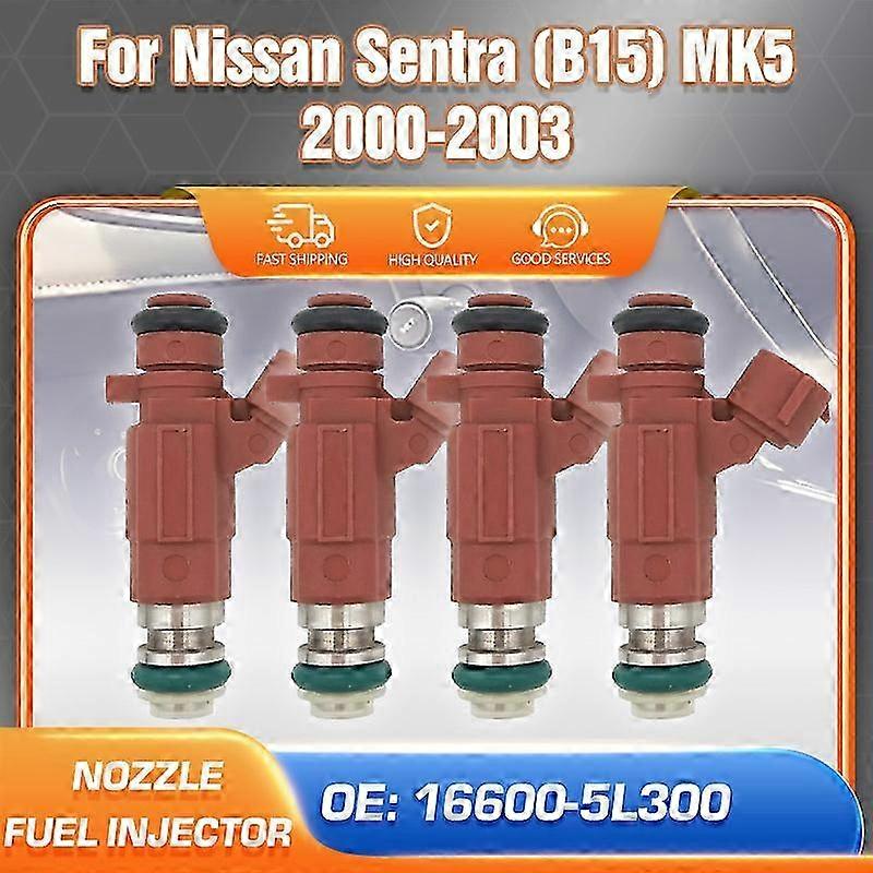 Ersatzteile Für Nissan Sentra B15 Mk5 1.8l L4 (2000–2003): Satz Mit 4 Einspritzdüsen (teilenummern 16600, 5l300 Und 5l700). Kompatibel Mit Den Modellen A Und B.